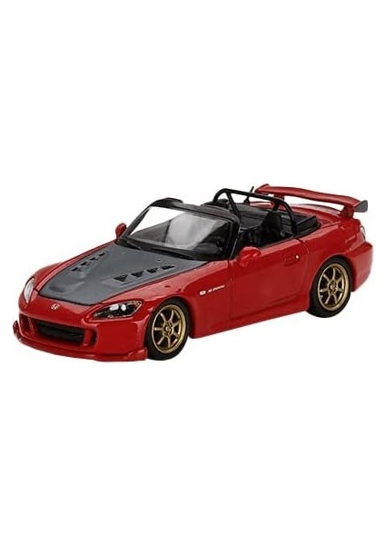 S2000 (Ap2) Mugen Convertible Yeni Formül Kırmızı W/carbon Hood Ltd Ed To 3600 Adet Dünya Çapında 1/64 Pres Döküm Model Araba, Gerçek Ölçekli Minyatürler MGT00367 (Yurt Dışından)