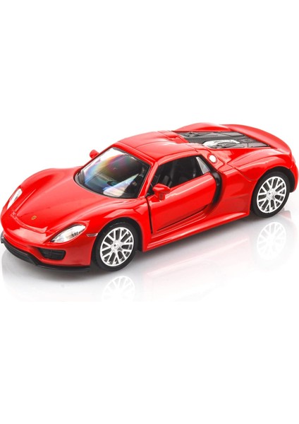 1/36 Ölçekli Porsche 918 Spyde Pres Döküm Model Arabalar, Geri Çekme Araçları Porsche Oyuncak Arabalar, Erkekler Kızlar Için Arabalar Hediyeler (Kırmızı) (Yurt Dışından)