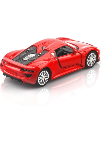 1/36 Ölçekli Porsche 918 Spyde Pres Döküm Model Arabalar, Geri Çekme Araçları Porsche Oyuncak Arabalar, Erkekler Kızlar Için Arabalar Hediyeler (Kırmızı) (Yurt Dışından)