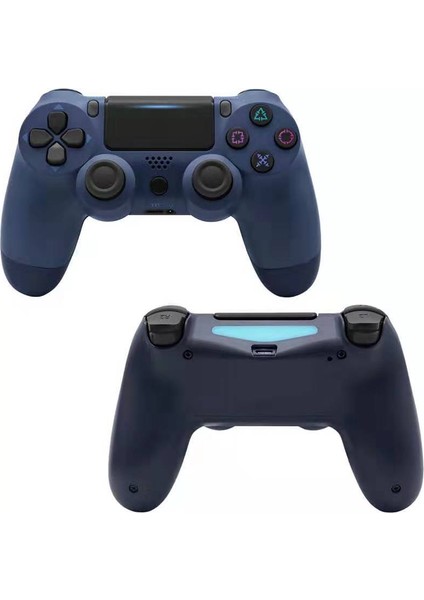 Ps4 Için Kablosuz Kumanda, Playstation 4 Oyun Konsolu Için Gamepad Uzaktan Kumanda Çubuğu, Şarj Edilebilir Pil, Çift Titreşim Kolu (Gece Yarısı Mavisi) (Yurt Dışından)