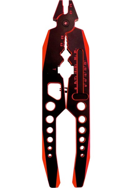 Metal Amortisör Pense Çubuk Bilyalı Kelepçe Çok Fonksiyonlu Rc Araçları ve Rc Modelleri Için Küçük 4 Yollu Çapraz Anahtar 1/8 1/10 Rc Araba Paletli Canavar Kamyon (Siyah Kırmızı) (Yurt Dışından)