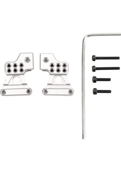 Adet Alüminyum Alaşımlı Arka Süspansiyon Braketi Arka Şok Kulesi Eksenel SCX24 1/24 Rc Araba (Gümüş) Sportinggoods Araba Modeli Aksesuarları (Yurt Dışından)
