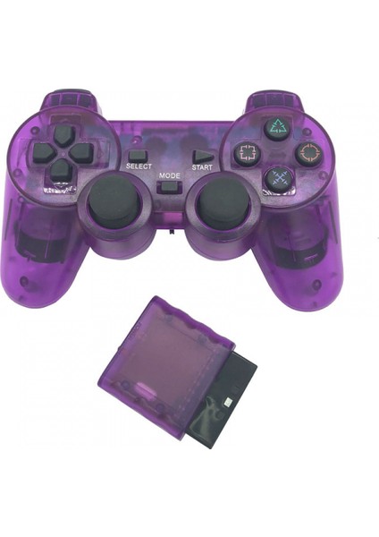 Kablosuz Denetleyici Çift Şok Titreşim Doğru Kontrol Kablosuz Sony Ps2 Playstation 2.4g Gamepad Joystick Uzaktan Kumanda Mor (Yurt Dışından)