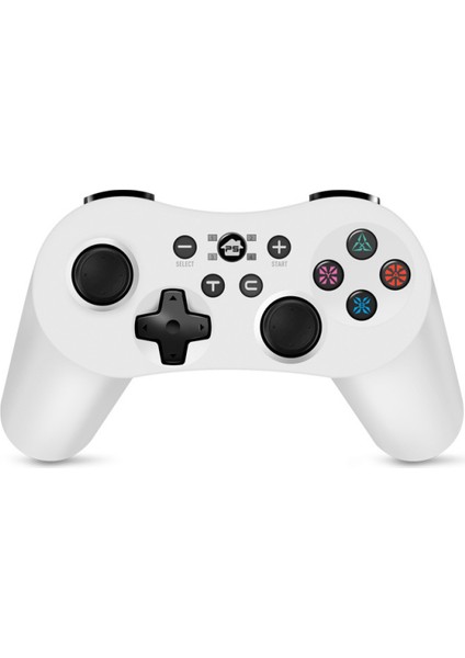 Ps3 Için Kablosuz Kumanda, Playstation 3/SWITCH/ANDROID/PC/PC360 Için Gamepad Kumandası, Altı Eksenli, Çift Titreşimli, Turbo Işlevli-Beyaz (Yurt Dışından)