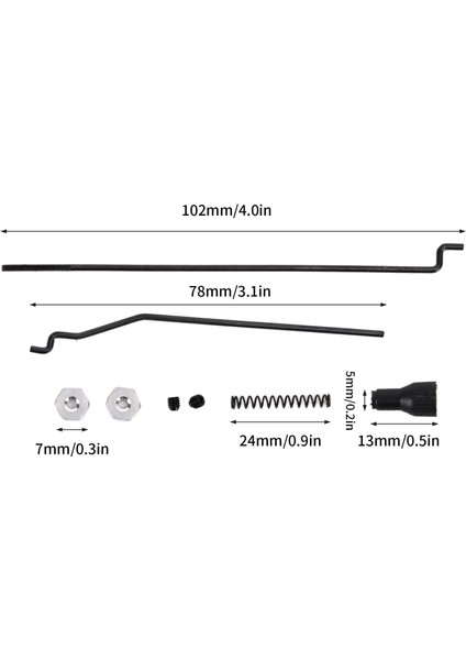 Gaz Kelebeği Fren Düzeneği, 02056 Rc Metal Gaz Kelebeği Çekme Çubuğu Fren Kolu Düzeneği Hsp 94108 1/10 Rc Model Araba Araba Modeli Aksesuarı 02056 (Yurt Dışından)