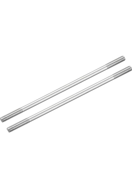 304 Paslanmaz Çelik Itme Çubuğu Konektörü Çift Uçlu Dişli Çubuk Dıy Rc Araba, Tekne, Araba, Uçak, Helikopter Modeli ve Dıy Malzeme, M4X100MM, 2'li Paket (Yurt Dışından)
