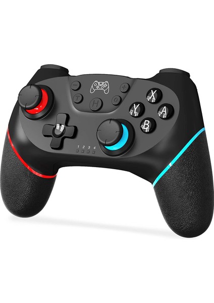 Anahtar Gamepad Uzaktan Kumanda Kolu Için Kablosuz Kumanda Anahtar Desteği Amibo, Uyandırma, Ekran Görüntüsü ve Titreşimle Uyumlu - Siyah (Yurt Dışından)