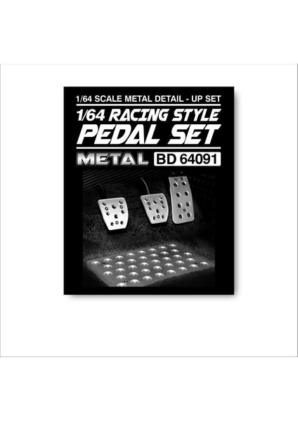 Bnds Yeni 1/64 Ölçekli Detay Up Setleri Egzoz Borusu Susturucu Yarış Tarzı Pedal Seti, Fren Diski Çekme Kancaları Yarış Model Araba Araç Için Ön Cam Silecekleri (Pedal Seti) (Yurt Dışından)