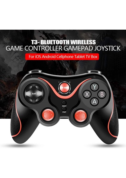 S3‑ Kablosuz Oyun Denetleyicisi Gamepad Joystick For Ios/android Cep Telefonu Tablet Tv Kutusu Siyah (Yurt Dışından)