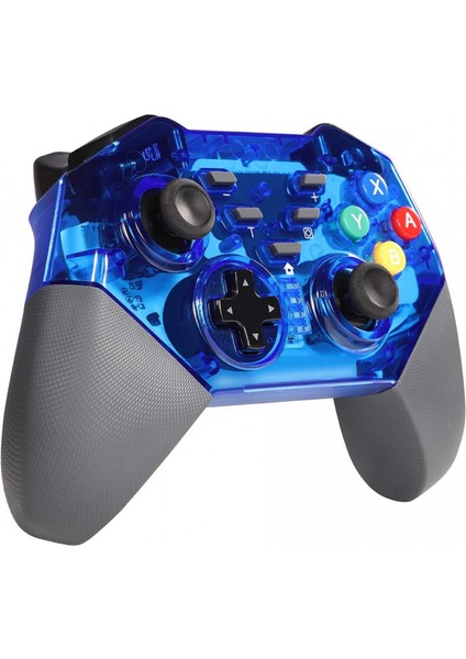 Switch Pro Denetleyici, Shumeifang Kablosuz Bluetooth Denetleyici Nintendo Switch Konsolu Için Switch Pro Uzaktan Gamepad, Gyro Ekseni, Turbo ve Çift Titreşimi - Mavi (Yurt Dışından)