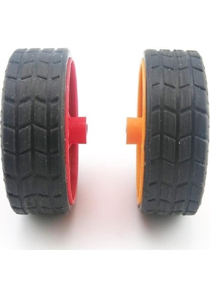 10 Adet Oyuncak Araba Tekerlekleri 30MM Lastik Lastik Dıy Model Oyuncak Aksesuarları (Kırmızı) (Yurt Dışından)