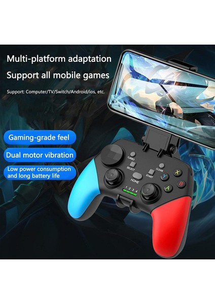 Mobil Oyun Denetleyicisi, Gamepad Denetleyicisi Yüksek Uyumluluk, Gamepad Denetleyicisi Android Telefon, Pc Windows, Smart Tv Için Cep Telefonu Oyun Denetleyicisi (Yurt Dışından)