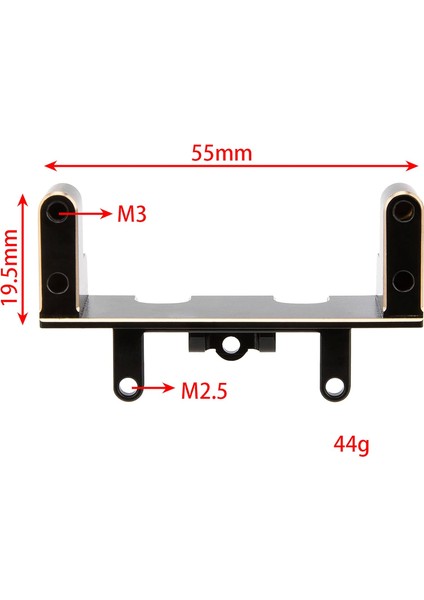 1/18 Rc Model Araba Pirinç Ön Servo Dağı 40 G/adet Eksenel UTB18 Capra Trail Buggy # AXI212009 Yükseltme Parçaları Siyah Altın (Yurt Dışından)