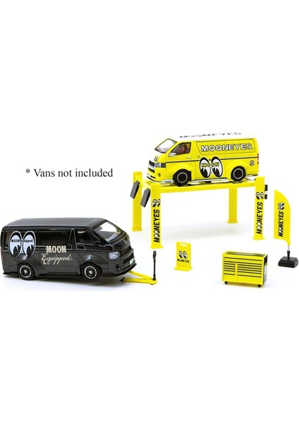 Mooneyes Garaj Aletleri 1/64 Model Arabalar Için Çıkartmalı 5 Parçalı Set By T64A-001-ME (Yurt Dışından)