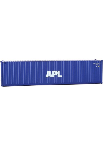 Scenemaster Ho Ölçekli Amerikan Başkan Hatları Apl Modeli (Mavi, Beyaz) 40' Hi Cube Oluklu Yan KONTEYNER,949-8259 (Yurt Dışından)