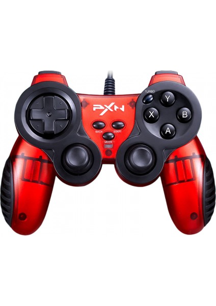 Wired Gaming Controller, Pc Gamepad With Dual-Vibration And Turbo For Windows, Ps3, Android And Switch, 6.5ft USB Cable (Red) (Yurt Dışından)