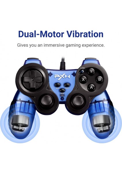 Wired Gaming Controller, Pc Gamepad With Dual-Vibration And Turbo For Windows, Ps3, Android And Switch, 6.5ft USB Cable (Red) (Yurt Dışından)