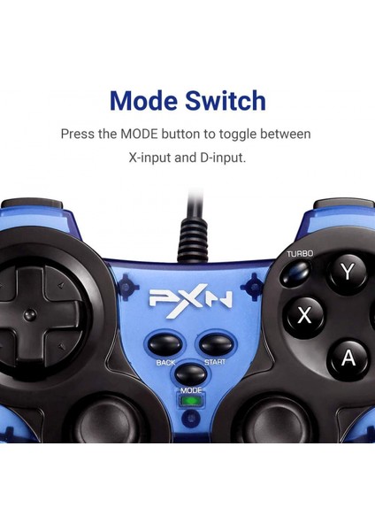 Wired Gaming Controller, Pc Gamepad With Dual-Vibration And Turbo For Windows, Ps3, Android And Switch, 6.5ft USB Cable (Red) (Yurt Dışından)