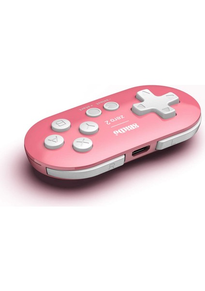 Switch, Windows, Android, Macos ve Raspberry Pi(Pink Edition) Için Zero 2 Bluetooth Gamepad Anahtarlık Boyutlu Mini Denetleyici - Nintendo Switch (Yurt Dışından)
