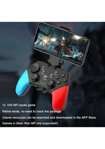 Mobil Oyun Denetleyicisi, Gamepad Denetleyicisi Yüksek Uyumluluk, Android Için Gamepad Denetleyicisi, Mobil Oyun Denetleyicisi Mobil Versiyonu (Yurt Dışından)