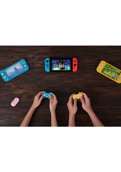 Switch, Windows, Android, Macos ve Raspberry Pi Için Zero 2 Bluetooth Gamepad Anahtarlık Boyutlu Mini Denetleyici (Yellow Edition) (Yurt Dışından)