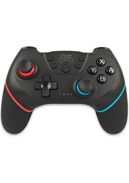 Anahtar Pro Gamepad Anahtar Konsolu ile Uyumlu 6 Eksen Saplı Kablosuz Bt Gamepad Oyun Joystick Denetleyicisi Sol Kırmızı (Yurt Dışından)