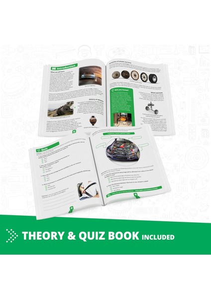 Stem Oyuncakları, Makine Teknolojisi - Arabalar Nasıl Çalışır, 9+ Çocuklar Için Inşaat Oyuncakları, Eğitici Oyuncaklar, Erkek ve Kız Çocuklara Hediyeler (10 Model Seçeneği) (Yurt Dışından)
