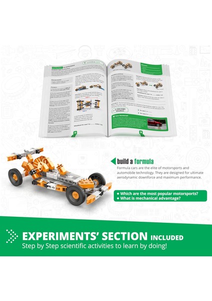 Stem Oyuncakları, Makine Teknolojisi - Arabalar Nasıl Çalışır, 9+ Çocuklar Için Inşaat Oyuncakları, Eğitici Oyuncaklar, Erkek ve Kız Çocuklara Hediyeler (10 Model Seçeneği) (Yurt Dışından)