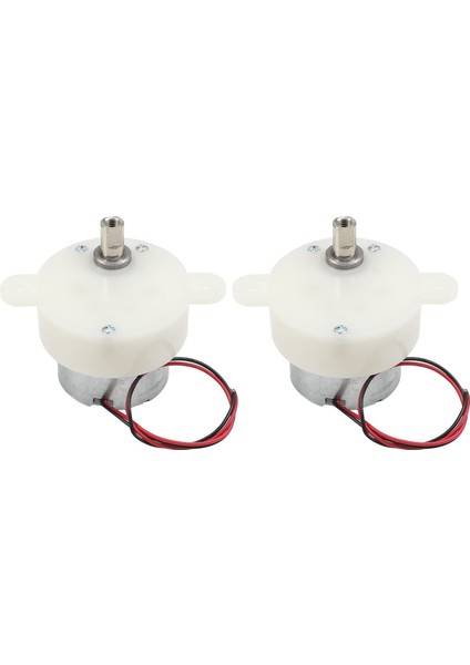 2 Adet Dc 6 V Elektrik Motoru 100RMP Mikro Dişli Motor Mini Hız Düşürücü Dişli Kutusu Rc Araba Robot Modeli Dıy Oyuncak (Yurt Dışından)