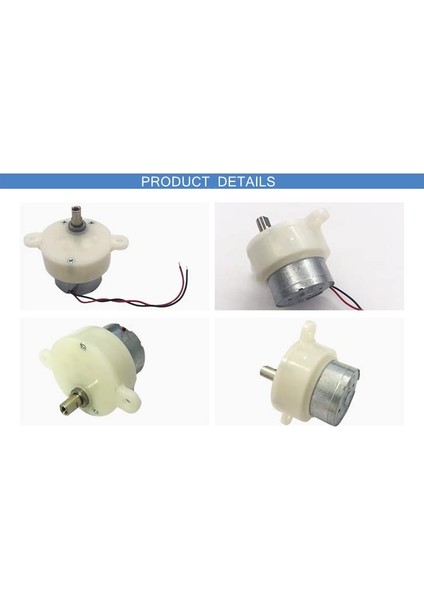 2 Adet Dc 6 V Elektrik Motoru 100RMP Mikro Dişli Motor Mini Hız Düşürücü Dişli Kutusu Rc Araba Robot Modeli Dıy Oyuncak (Yurt Dışından)