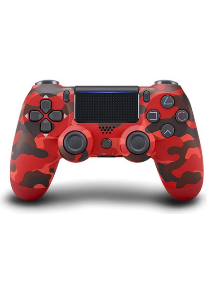 Ps4 Için Dotpet Oyun Denetleyicisi (Kırmızı Kamuflaj), Windows Pc ve Windows Pc ile Uyumlu Çift Titreşim Android Işletim Sistemi, Kablosuz Bluetooth Denetleyici (Yurt Dışından)