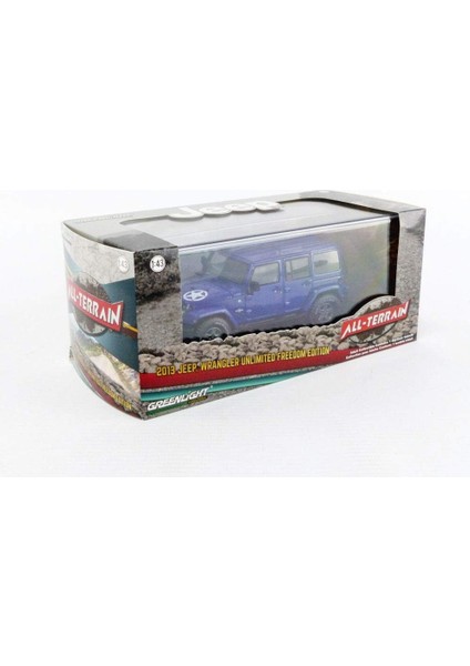 2013 Wrangler Unlimited Freedom Edition True Blue All-Terrain Serisi 1/43 Pres Döküm Model Araba, 86185 (Yurt Dışından)