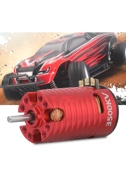 Rc Model Araba Fırçasız Motor, 1/24 1/28 Rc Model Araba Için 3500KV 2 Kutuplu Fırçasız Motor (Yurt Dışından)