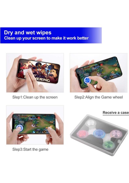 Cep Telefonu Oyun Denetleyicisi Hediyesi Için 5 Pcs Joystick, Beş Renk (Yurt Dışından) modelleri