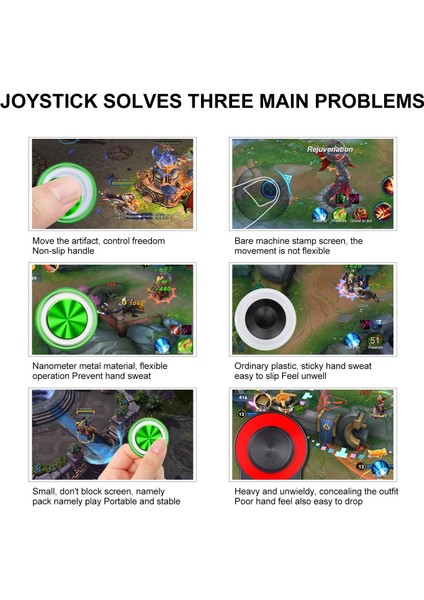 Cep Telefonu Oyun Denetleyicisi Hediyesi Için 5 Pcs Joystick, Beş Renk (Yurt Dışından) fırsatları
