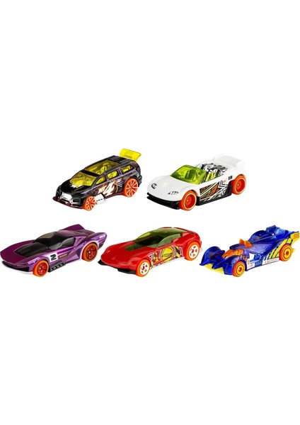 Hot Wheels 5'li 1:64 Ölçekli Araç Paketi, Koleksiyoncular ve 3 Yaş ve Üzeri Çocuklar Için Hediye, 0,086, Renkler Farklılık Gösterebilir. (Yurt Dışından)