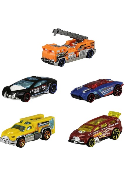 Hot Wheels 5'li 1:64 Ölçekli Araç Paketi, Koleksiyoncular ve 3 Yaş ve Üzeri Çocuklar Için Hediye, 0,086, Renkler Farklılık Gösterebilir. (Yurt Dışından)