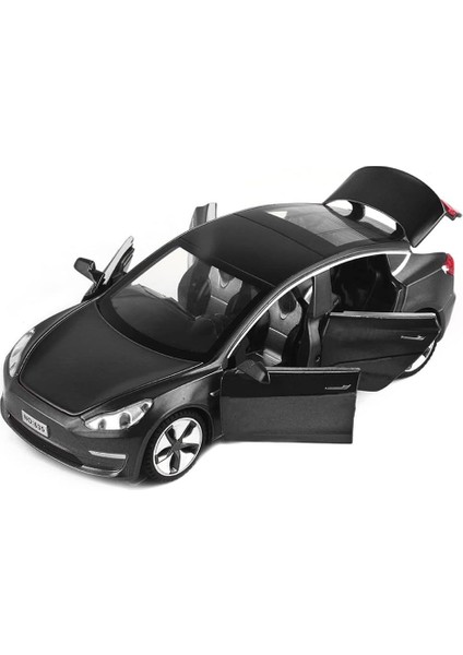 Tesla Model 3 Replika ile Uyumlu Pres Döküm Araba Oyuncakları, 1:32 Ölçekli Alaşım Model 3 Oyuncak Araba Ses ve Işık Oyuncak Araçlar ile Geri Çekin Araba Modeli, Mini Model 3 Çocuk (Yurt Dışından)