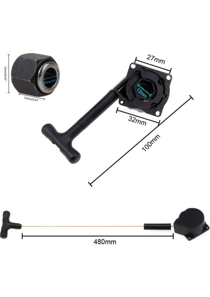 Hsp .12 .18 Rc Nitro Vx Motor Çekme Marş 12MM Hex Tek Yönlü Rulman 6mm Mil (M12) 1/10 Geri Tepme Başlangıç Hobi Model Araba Parçaları ile Uyumlu Hpı Hsp Traxxas Eksenel Wltoys Redc (Yurt Dışından)