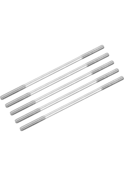 304 Paslanmaz Çelik Itme Çubuğu Konektörü Çift Uçlu Dişli Çubuk Dıy Rc Araba, Tekne, Araba, Uçak, Helikopter Modeli ve Dıy Malzeme, M2.5X70MM, 5'li Paket (Yurt Dışından)