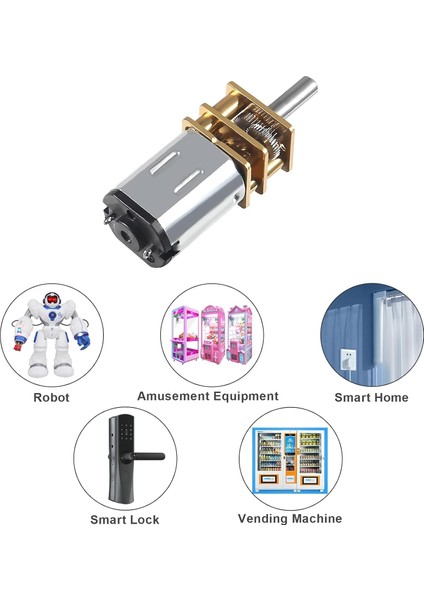 Adet Dc 3 V 30 Rpm N20 Yüksek Tork Hız Azaltma Motoru 3mm Mil Mini Metal Dişli Dişli Motor Metal Şanzıman ile Mikro Motor Dıy Rc Oyuncaklar Için (Yurt Dışından)