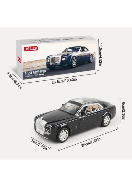 Zarif Araba Modeli 1/24 Rolls-Royce Sweptail Model Araba, Çinko Alaşımlı Geri Çekin Oyuncak Araba Çocuklar Için Ses ve Işık ile Erkek Kız Hediye. (Siyah C) (Yurt Dışından) fiyatları