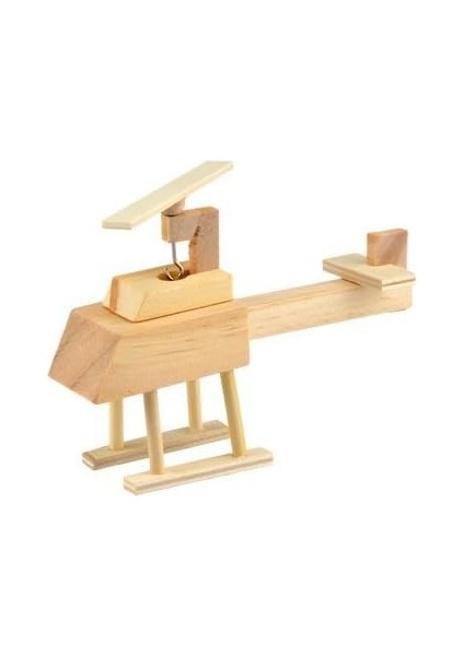 Dıy Ahşap Model Kitleri - Savaş Uçağı, Yarış Arabası, Helikopter (Ve Yelkenli Veya Korsan Gemisi) 4'lü Çocuk Seti (Yurt Dışından)