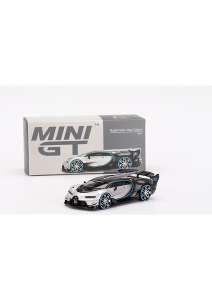 Bugatti Vision Gran Turismo Şerit ve Karbon 1/64 Gerçek Ölçekli Minyatürler Tarafından Pres Döküm Model Araba MGT00369 (Yurt Dışından)