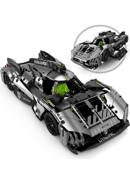 Technique Gxb Yarış Arabası Oyuncak Yapı Seti - Yetişkinler ve Çocuklar Için Koleksiyonluk Yarış Arabası Yapı Taşları Seti, 1:14 Ölçekli Yarış Arabası Modeli, Motor Sporları Hayran (Yurt Dışından)
