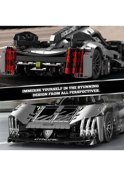 Technique Gxb Yarış Arabası Oyuncak Yapı Seti - Yetişkinler ve Çocuklar Için Koleksiyonluk Yarış Arabası Yapı Taşları Seti, 1:14 Ölçekli Yarış Arabası Modeli, Motor Sporları Hayran (Yurt Dışından) modelleri