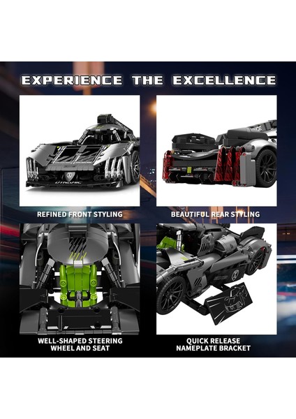 Technique Gxb Yarış Arabası Oyuncak Yapı Seti - Yetişkinler ve Çocuklar Için Koleksiyonluk Yarış Arabası Yapı Taşları Seti, 1:14 Ölçekli Yarış Arabası Modeli, Motor Sporları Hayran (Yurt Dışından) fırsatları