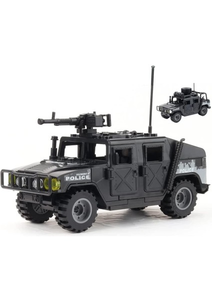 Yapı Taşı Askeri Araç Oyuncak Yaş 6 7 8 9 10 11 12+, Ordu Yapı Taşı Askeri Tuğla, 6 Polis Figürlü Araba Modeli Yapı Oyuncakları Erkek Çocuklar Için Hediyeler (Yurt Dışından) modelleri