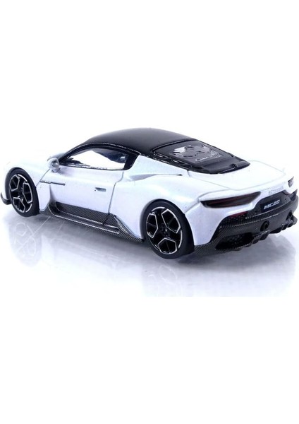 MC20 Bianco Audace Beyaz Siyah Üst 1/64 Pres Döküm Model Araba Modelleri DIE6401 (Yurt Dışından)