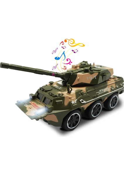 Erkekler Için Tank Oyuncakları Askeri Kamyon Zırhlı Tank Ordu Arabası Savaş Modeli Kamyon Çocuklar Için Işıklı ve Sesli Geri Çekilmiş Oyuncak Araç Doğum Günü Noel Partisi Hediyesi (Yurt Dışından)
